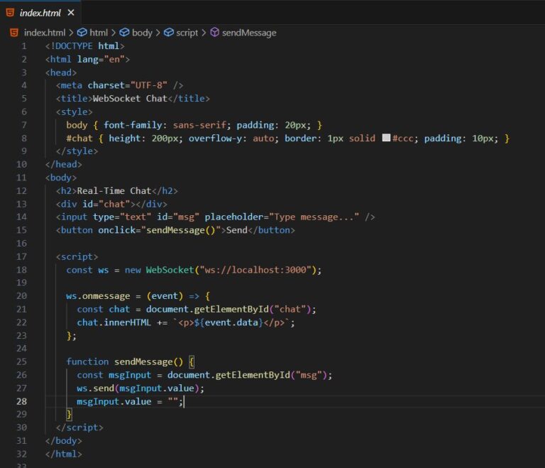 Building a Real-Time Chat App With Websocket and Node.JS
