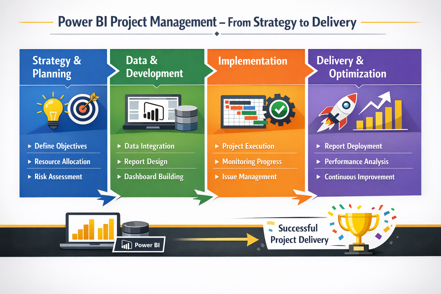 Power BI Project Management From Strategy to Delivery